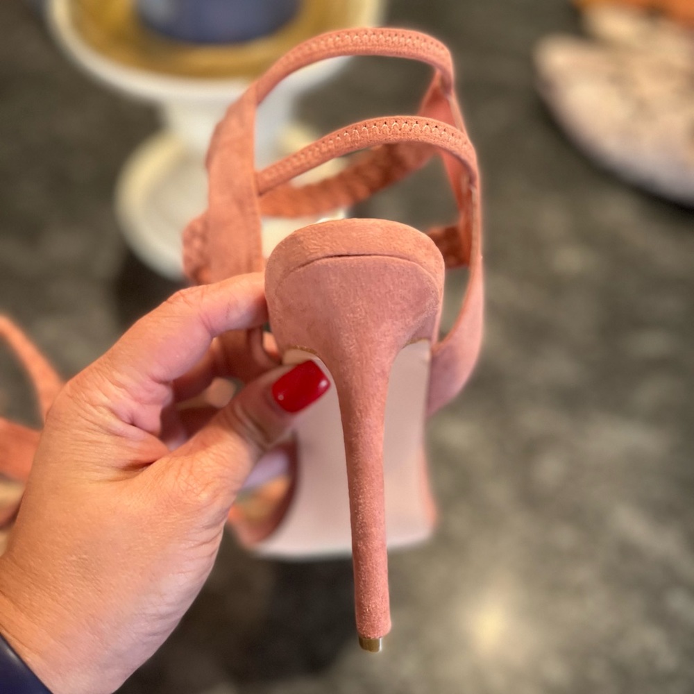 Fashion Nova Set Fire Heeled Sandal - Blush (NWOB) - Picture 12 of 15